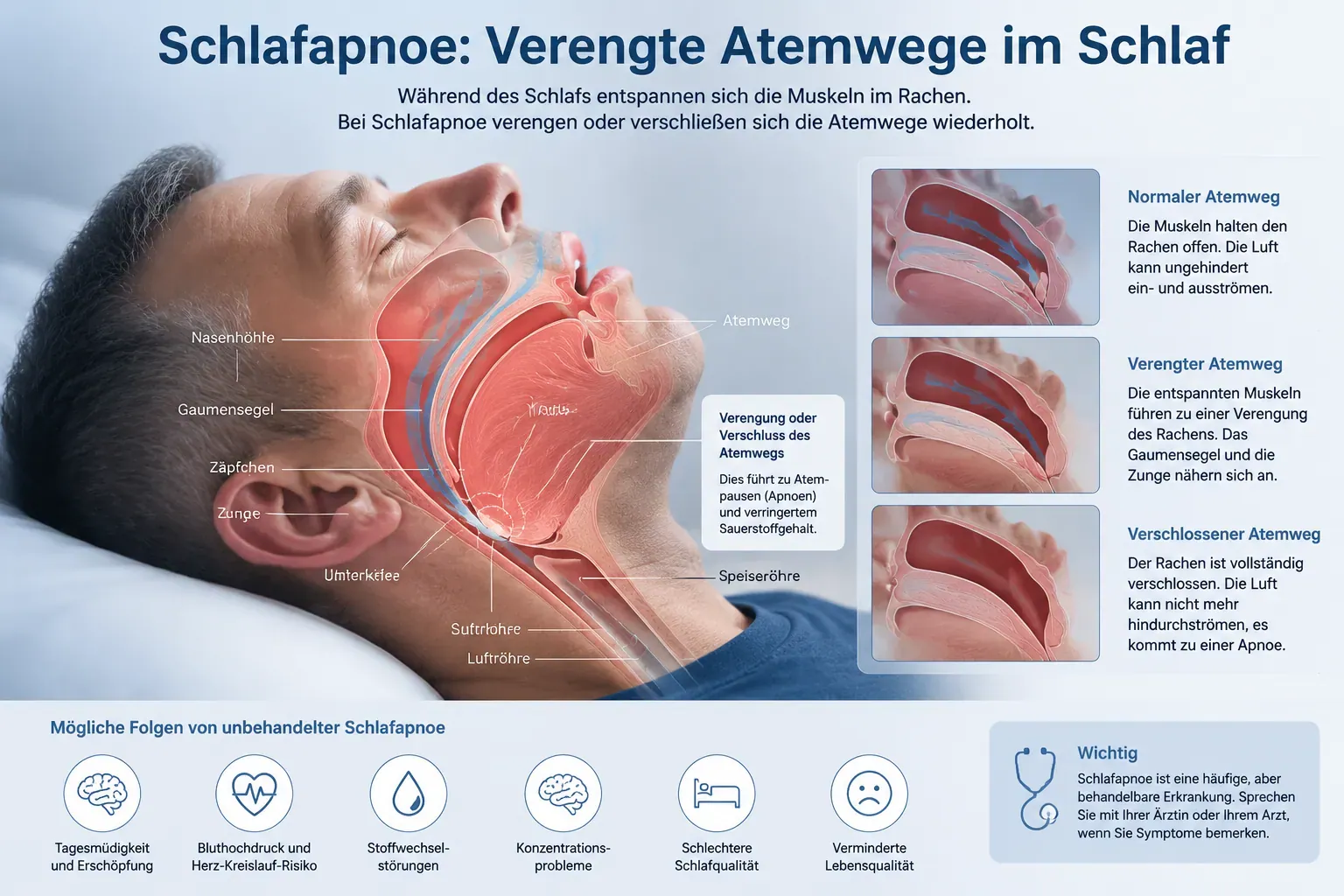 Kann Schnarchen auf Schlafapnoe hindeuten?